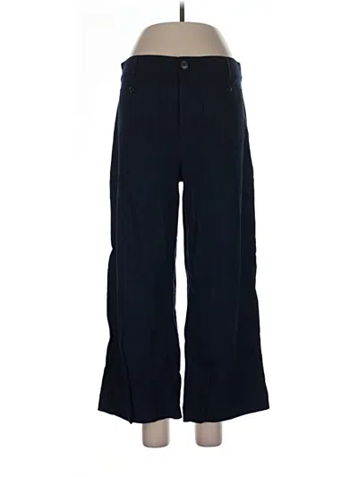 Pre-owned Ann Taylor Loft Linen Pants In Blue