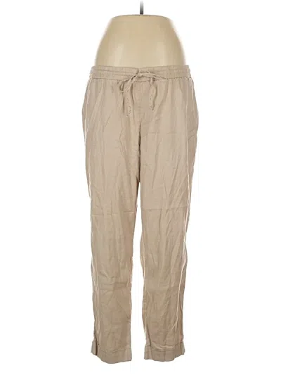 Pre-owned Ann Taylor Loft Linen Pants In Brown
