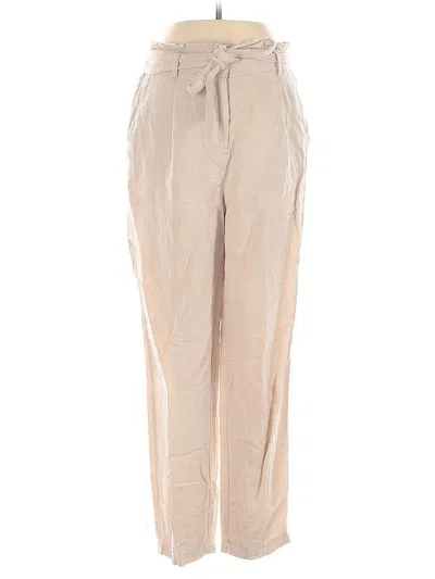 Pre-owned Ann Taylor Loft Linen Pants In Brown