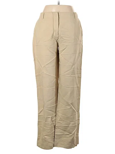 Pre-owned Ann Taylor Loft Linen Pants In Brown