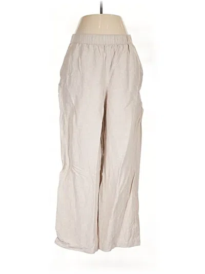 Pre-owned Ann Taylor Loft Linen Pants In Brown