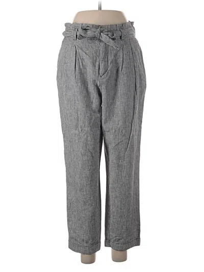 Pre-owned Ann Taylor Loft Linen Pants In Gray