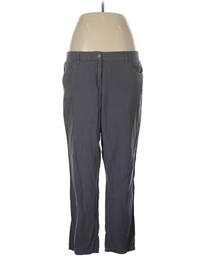 Pre-owned Ann Taylor Loft Linen Pants In Gray