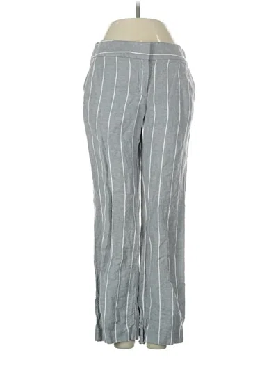 Pre-owned Ann Taylor Loft Linen Pants In Gray