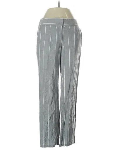 Pre-owned Ann Taylor Loft Linen Pants In Gray