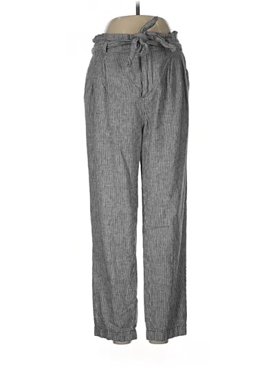 Pre-owned Ann Taylor Loft Linen Pants In Gray