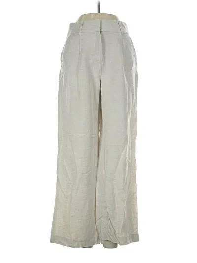 Pre-owned Ann Taylor Loft Linen Pants In Gray