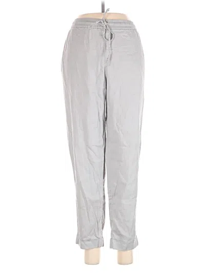 Pre-owned Ann Taylor Loft Linen Pants In Gray