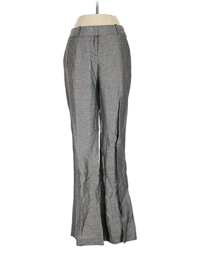 Pre-owned Ann Taylor Loft Linen Pants In Gray