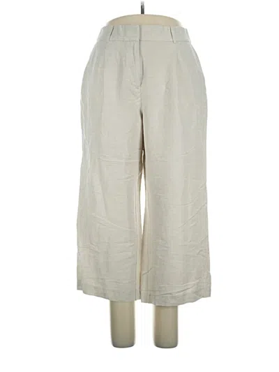 Pre-owned Ann Taylor Loft Linen Pants In Gray