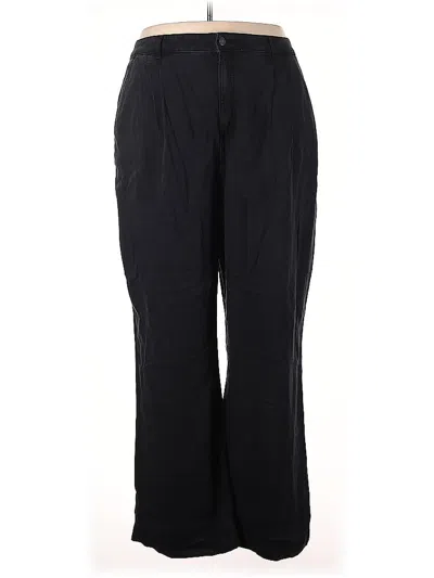 Pre-owned Ann Taylor Loft Linen Pants In Green