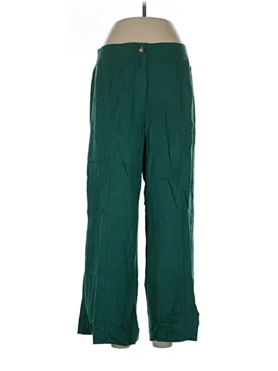 Ann Taylor Loft Linen Pants In Green