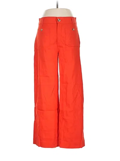 Ann Taylor Loft Linen Pants In Orange