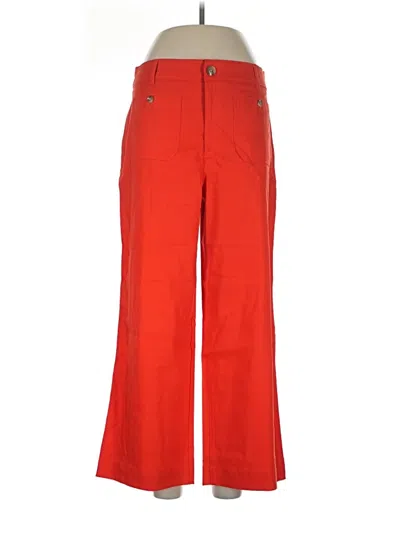 Ann Taylor Loft Linen Pants In Red