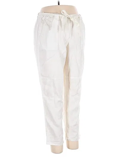 Ann Taylor Loft Linen Pants In White