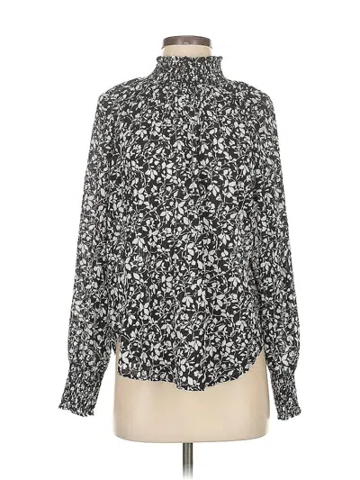 Pre-owned Ann Taylor Loft Long Sleeve Blouse In Black