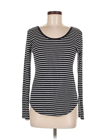 Pre-owned Ann Taylor Loft Long Sleeve T-shirt In Black