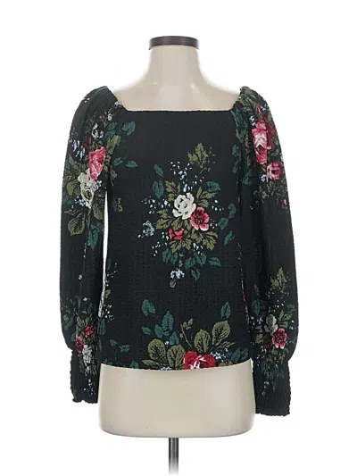 Pre-owned Ann Taylor Loft Long Sleeve T-shirt In Black