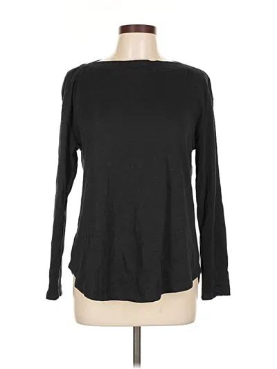 Pre-owned Ann Taylor Loft Long Sleeve T-shirt In Black
