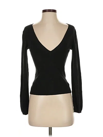 Pre-owned Ann Taylor Loft Long Sleeve T-shirt In Black