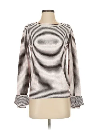 Pre-owned Ann Taylor Loft Long Sleeve T-shirt In Brown