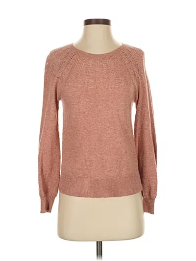 Pre-owned Ann Taylor Loft Long Sleeve T-shirt In Brown