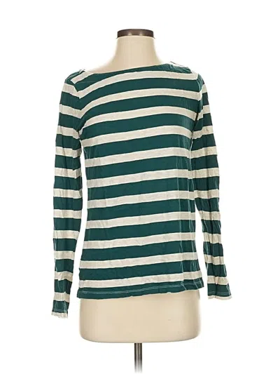 Pre-owned Ann Taylor Loft Long Sleeve T-shirt In Green
