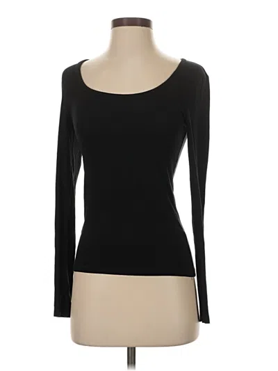 Pre-owned Ann Taylor Loft Long Sleeve T-shirt In Black
