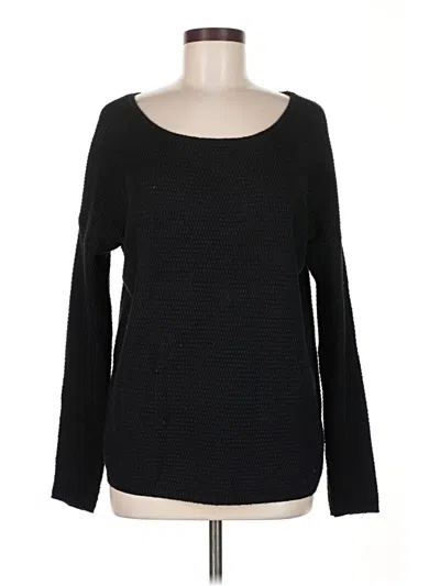 Pre-owned Ann Taylor Loft Long Sleeve T-shirt In Black
