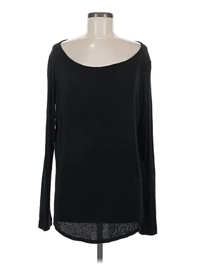 Pre-owned Ann Taylor Loft Long Sleeve T-shirt In Black