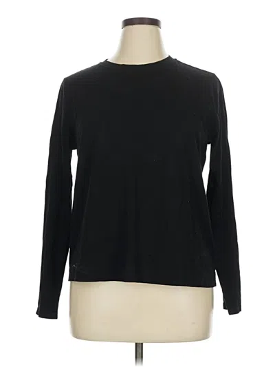 Pre-owned Ann Taylor Loft Long Sleeve T-shirt In Black