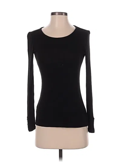 Pre-owned Ann Taylor Loft Long Sleeve T-shirt In Black
