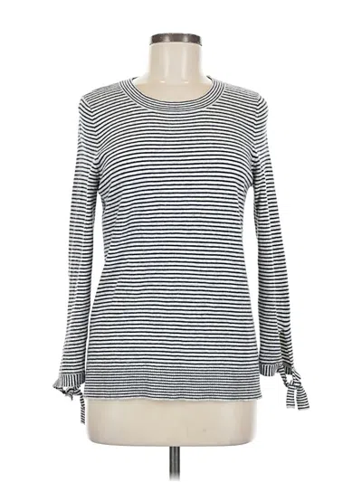 Pre-owned Ann Taylor Loft Long Sleeve T-shirt In Gray