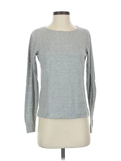 Pre-owned Ann Taylor Loft Long Sleeve T-shirt In Gray