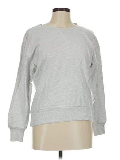 Pre-owned Ann Taylor Loft Long Sleeve T-shirt In Gray
