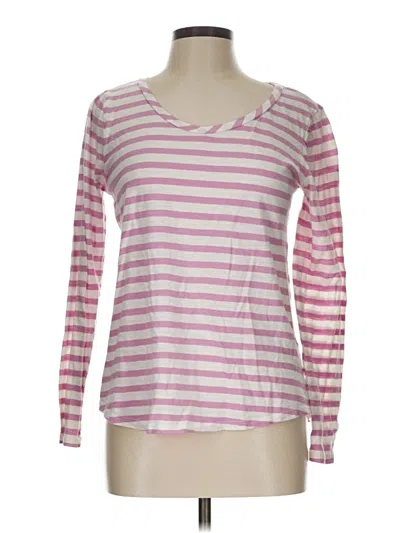 Pre-owned Ann Taylor Loft Long Sleeve T-shirt In Pink