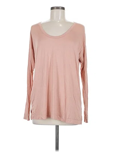 Pre-owned Ann Taylor Loft Long Sleeve T-shirt In Pink