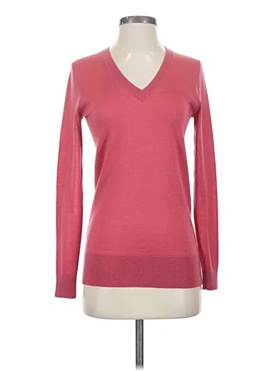 Pre-owned Ann Taylor Loft Long Sleeve T-shirt In Pink
