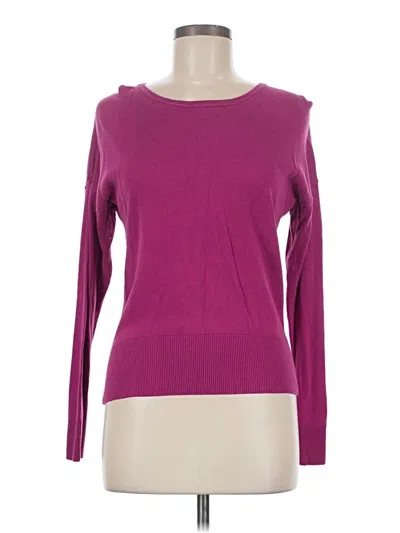 Pre-owned Ann Taylor Loft Long Sleeve T-shirt In Pink