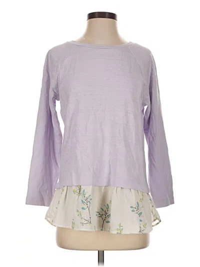 Ann Taylor Loft Long Sleeve T-shirt In Pink