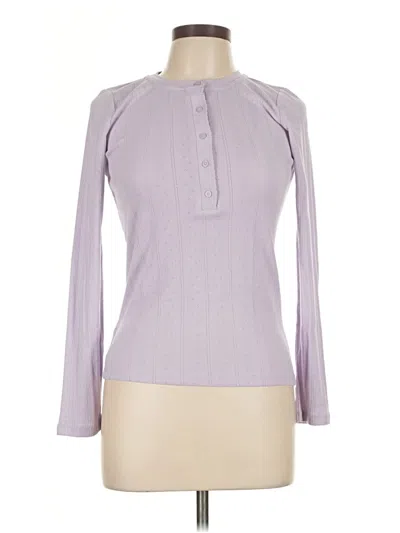 Ann Taylor Loft Long Sleeve T-shirt In Purple