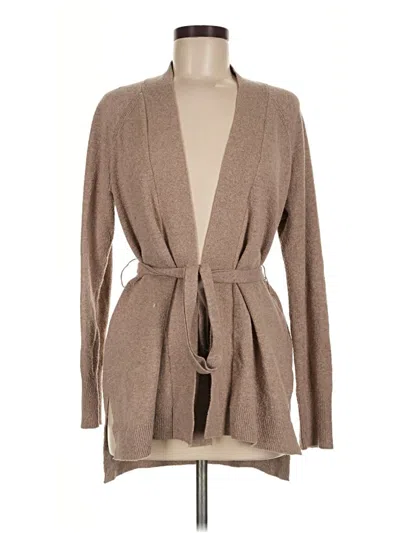 Pre-owned Ann Taylor Loft Long Sleeve T-shirt In Tan