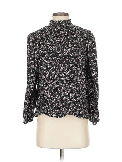 Pre-owned Ann Taylor Loft Long Sleeve Turtleneck In Black