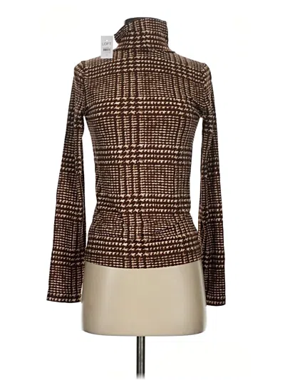Ann Taylor Loft Long Sleeve Turtleneck In Brown