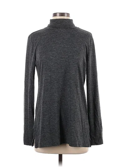 Pre-owned Ann Taylor Loft Long Sleeve Turtleneck In Gray
