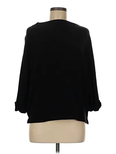 Pre-owned Ann Taylor Loft Outlet 3/4 Sleeve T-shirt In Black