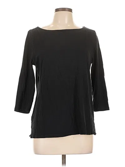 Pre-owned Ann Taylor Loft Outlet 3/4 Sleeve T-shirt In Black