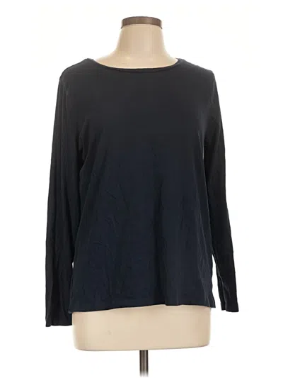 Pre-owned Ann Taylor Loft Outlet 3/4 Sleeve T-shirt In Black