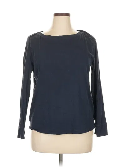 Pre-owned Ann Taylor Loft Outlet 3/4 Sleeve T-shirt In Blue