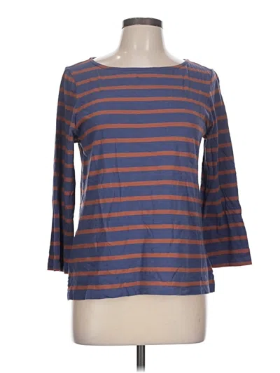 Pre-owned Ann Taylor Loft Outlet 3/4 Sleeve T-shirt In Blue